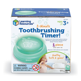 Learning Resources 2-Minute Toothbrush Timer, Fun Light-Up Timer for Kids to Encourage Healthy Brushing Habits, Includes Multilingual Guide