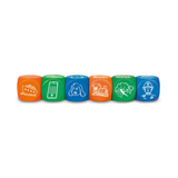 Learning Resources Story Starter Picture Cubes, Creative Storytelling & Vocabulary Game, Set of 6, Learning Resources