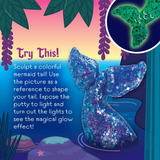 Crazy Aaron's Glow In The Dark Mermaid Tale Thinking Putty, 4" Tin with 90g of Non-Toxic Sensory Play Putty which Never Dries Out, Soft Textured Creative Fidget Toy for Boys and Girls Ages 3Y+