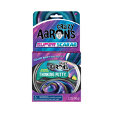 Crazy Aaron's Super Scarab Thinking Putty, 4" Tin with 90g of Non-Toxic Sensory Play Putty which Never Dries Out, Soft Textured Creative Fidget Toy for Boys and Girls Ages 3Y+