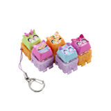 Clickeez Series 2, 5 Pack Clickable Keyboard Collectibles with Keychain and Collector Guide, Fidget Sensory Toy for Kids Ages 6+