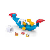 Step2 Nautical Rain Showers Bath Set for Kids, Interactive Bath Boat Water Play Toy with Floating Figures & Rain Shower Spinner, STEM Learning Bath Toy for Toddlers 2+