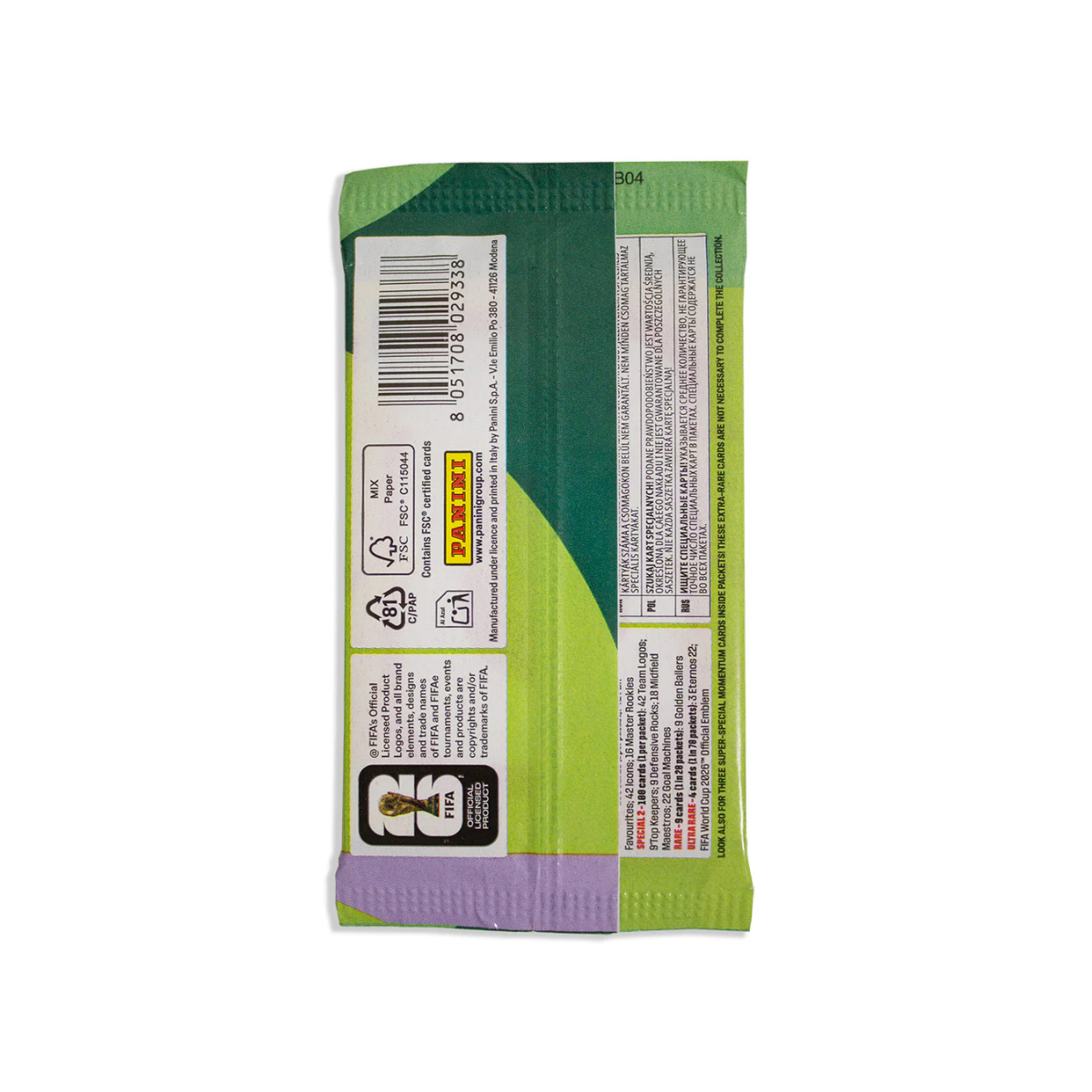 Panini FIFA World Cup 2026 Trading Cards Pack, Official Football Collectible Cards, 8 Cards per Pack, Soccer Player Cards Collection for Fans and Collectors