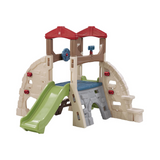 Step2 Alpine Ridge Climber & Slide for Kids 2+, Outdoor Playset with 5 Climbing Walls, Slide, Crawl Tunnels & Steering Wheel, Play Sets & Playground Equipment