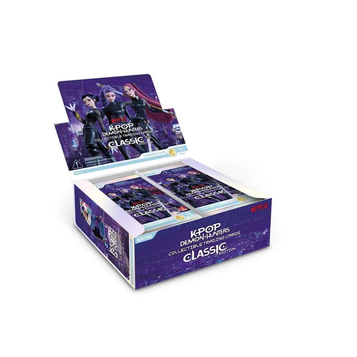 K-Pop Demon Hunters Collectible Trading Cards Classic Edition Foil 001 EMEA Series 1-B, Official Kayou Foil Trading Card Pack for Collectors, Ages 8+