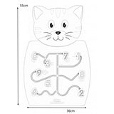 VIGA Matching Numbers Wall Toy, Montessori Educational Number Recognition Panel, Develops Logic, Fine Motor & Counting Skills, Eco-Friendly & Non-Toxic, for Boys & Girls Ages 18M+