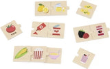 Viga Connecting Game, Food, Farm to Table, 24 Piece Mix & Match Puzzle, Montessori Wooden Toy, Develops Sensory, Cognitive & Fine Motor Skills, Non-Toxic & Eco-friendly Kids Educational Toy, 18M+
