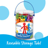 Learning Resources All About Me Family Counters, Set of 72, Colourful Family-Themed Counters for Counting, Sorting, and Patterning, Ages 3+