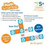 Learning Resources Math Scramble, Addition and Subtraction Game for Kids, 87 Piece Maths Game in Storage Egg, Ages 5+