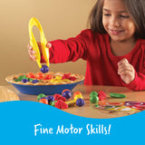Learning Resources Super Sorting Pie, Early Numeracy & Colour Recognition, Counting & Sorting Activity Set with 60 Fruit Counters, Jumbo Tweezers, Sorting Cards & Activity Guide, Ages 3+