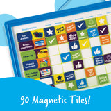 Learning Resources Good Job Magnetic Reward Chart for Kids, Customisable Behavior and Responsibility Tracker with 91 Magnets, Hanging Cord and Storage Tray, Ages 3+