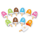 Learning Resources Smart Snacks Number Pops, Counting and Colour Recognition Toy Set for Toddlers Ages 2 and Up, Includes 10 Ice Cream Pops