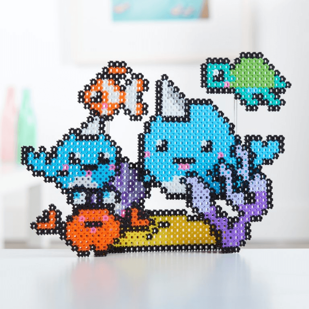 Character Options Simbrix Connect & Wow Underwater Friends Pack with 1500+ brix, 2D & 3D Pixel Arts and Crafts Construction Toy, Creative & Imaginative STEAM Building Toy for Boys & Girls Ages 5+