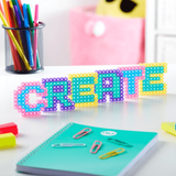 Character Options Simbrix Connect & Wow Alphabrix Pack with 350+ brix, 2D & 3D Pixel Arts and Crafts Construction Toy, Creative & Imaginative STEAM Building Toy for Boys & Girls Ages 5+
