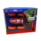 Craze Wheels RC 360 Roll Stunt Remote Control Car with LED Lights – Double-Sided 4WD Torsion RC Stunt Car for Kids – Orange