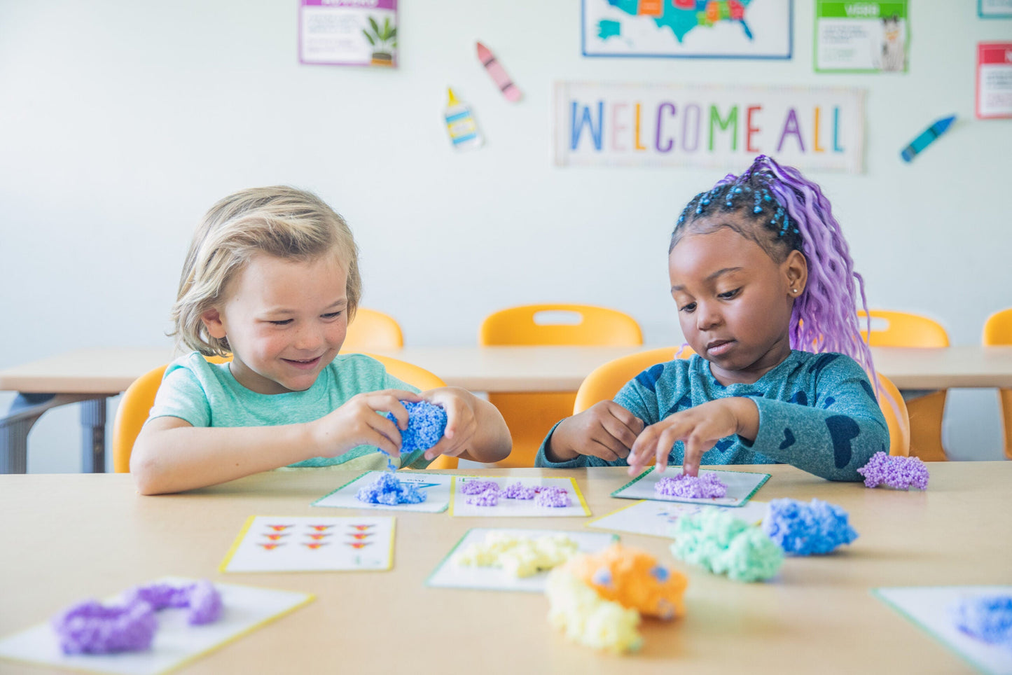 Learning Resources Playfoam Shape & Learn Numbers Set, Hands-On Number & Shape Formation, Sensory Play & Fine Motor Skills, Mess-Free & Never Dries Out, Learning Resources