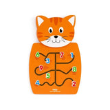 VIGA Matching Numbers Wall Toy, Montessori Educational Number Recognition Panel, Develops Logic, Fine Motor & Counting Skills, Eco-Friendly & Non-Toxic, for Boys & Girls Ages 18M+