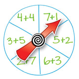 Learning Resources SpinZone Magnetic Front of Class Whiteboard Spinners, Set of 3 Customisable Magnetic Spinners for Whiteboards, Educational Resource for Ages 4+