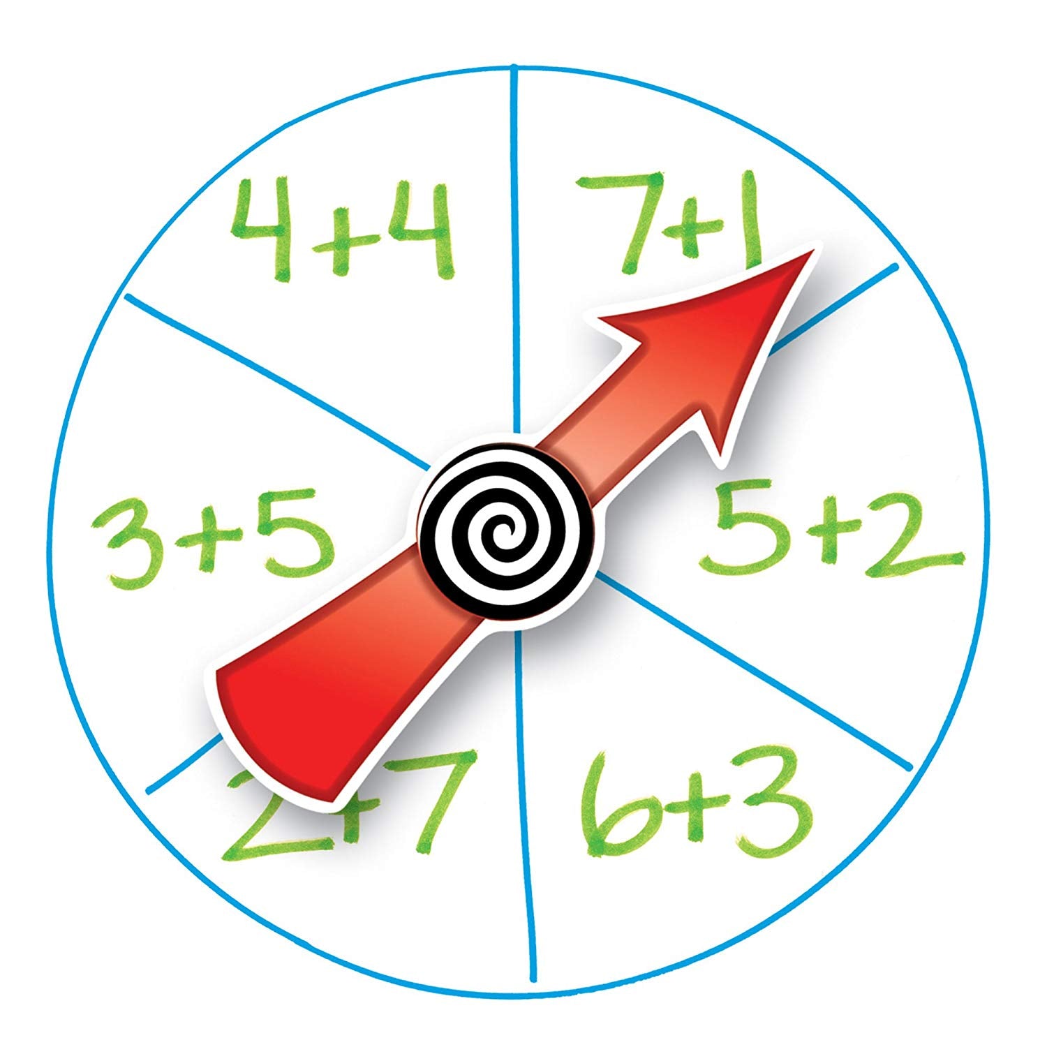 Learning Resources SpinZone Magnetic Front of Class Whiteboard Spinners, Set of 3 Customisable Magnetic Spinners for Whiteboards, Educational Resource for Ages 4+