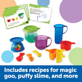 Learning Resources Primary Science Mix & Measure Set, Hands-On STEM Learning Kit with Real Science Tools & 10 Activity Cards, Perfect for Kids Ages 3+