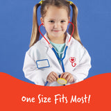 Learning Resources Doctor Play Set, Kids’ Doctor Costume with Coat, Stethoscope & Name Badge, Pretend Play Dress-Up for Ages 3–6