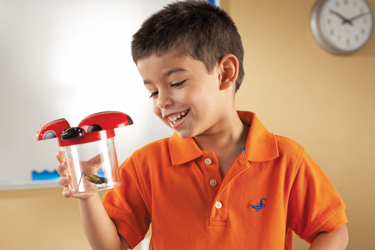 Learning Resources Jumbo Bug Jars, Set of 12 Insect Observation Jars for Kids, Includes 3.5x Magnifying Lids, Air Vents, and Screw-On Caps, Ideal for Outdoor STEM Exploration, Ages 3+