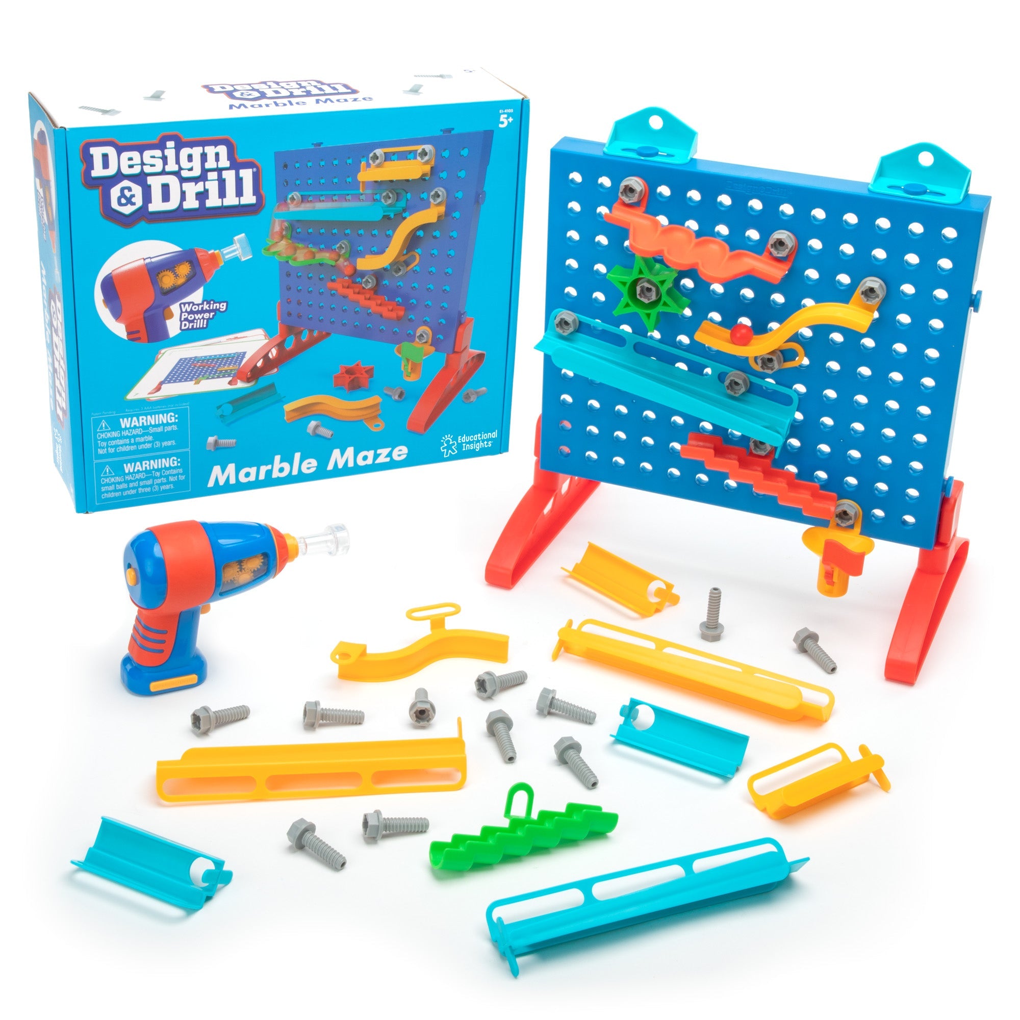Learning Resources Design & Drill Marble Maze, STEM Construction Toy