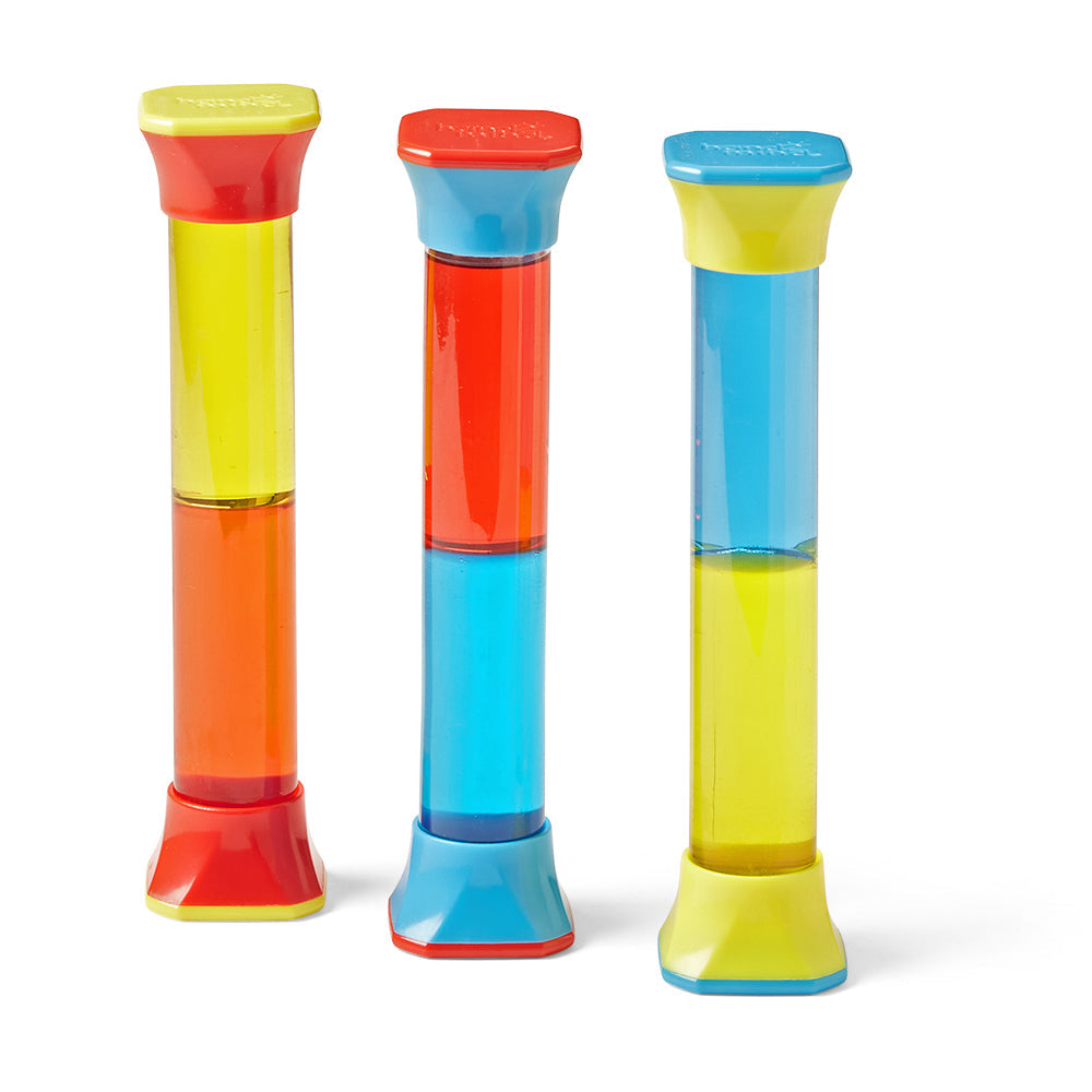Learning Resources ColorMix Sensory Tubes, Set of 3 Calming Visual Fidget Toys for Social-Emotional Learning, Ages 3+