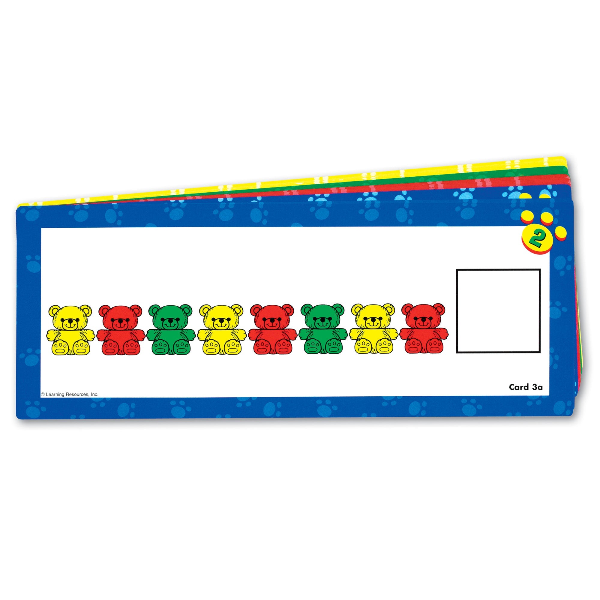 Learning Resources Three Bear Family Double-Sided Pattern Cards, Set of 16, Hands-On Maths Activities for Counting, Sorting & Patterning, Ideal for Classroom & Home Learning, Ages 3+