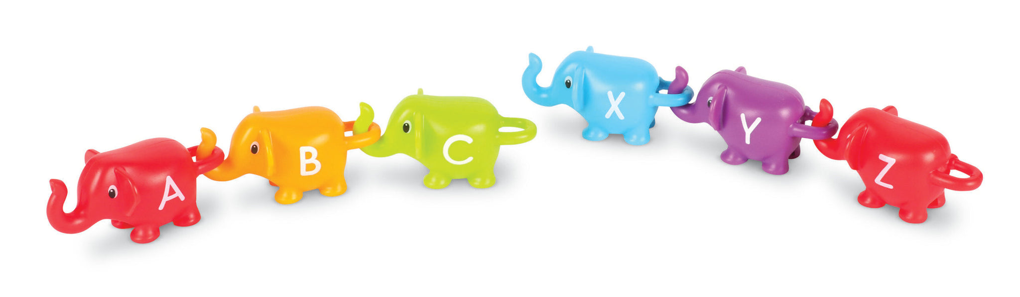 Learning Resources Snap-n-Learn ABC Elephants, 26-Piece Alphabet Learning Toy Set for Letter Matching and Fine Motor Skills, Ages 2 Plus