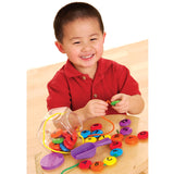 Learning Resources Smart Snacks ABC Lacing Sweets, Alphabet Beads for Fine Motor Skills and Early Literacy, Preschool Learning Toy with Storage Tub, Ages 3+