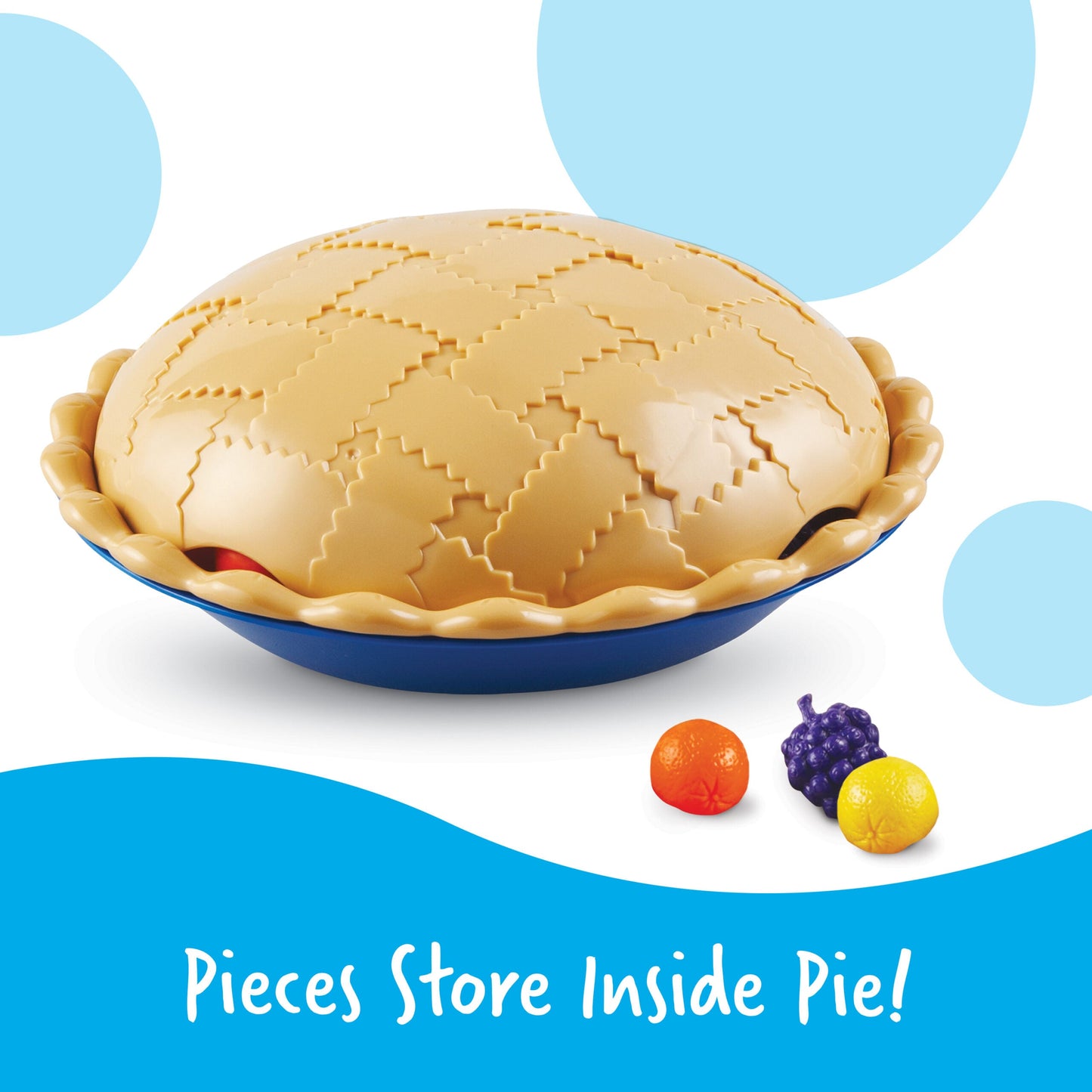 Learning Resources Super Sorting Pie, Early Numeracy & Colour Recognition, Counting & Sorting Activity Set with 60 Fruit Counters, Jumbo Tweezers, Sorting Cards & Activity Guide, Ages 3+