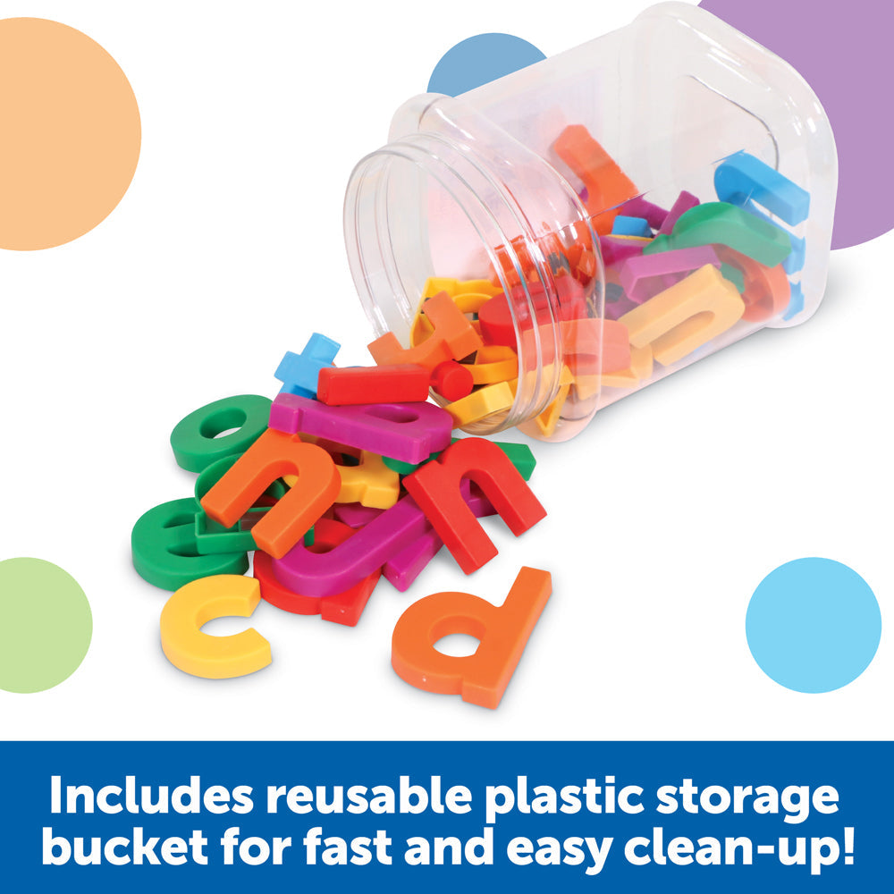 Learning Resources Jumbo Lowercase Magnetic Letters, Set of 40, Early Literacy & Spelling Practice for Kids, Magnetic Alphabet for Fridge & Whiteboards, Includes Storage Tub, Ages 3+