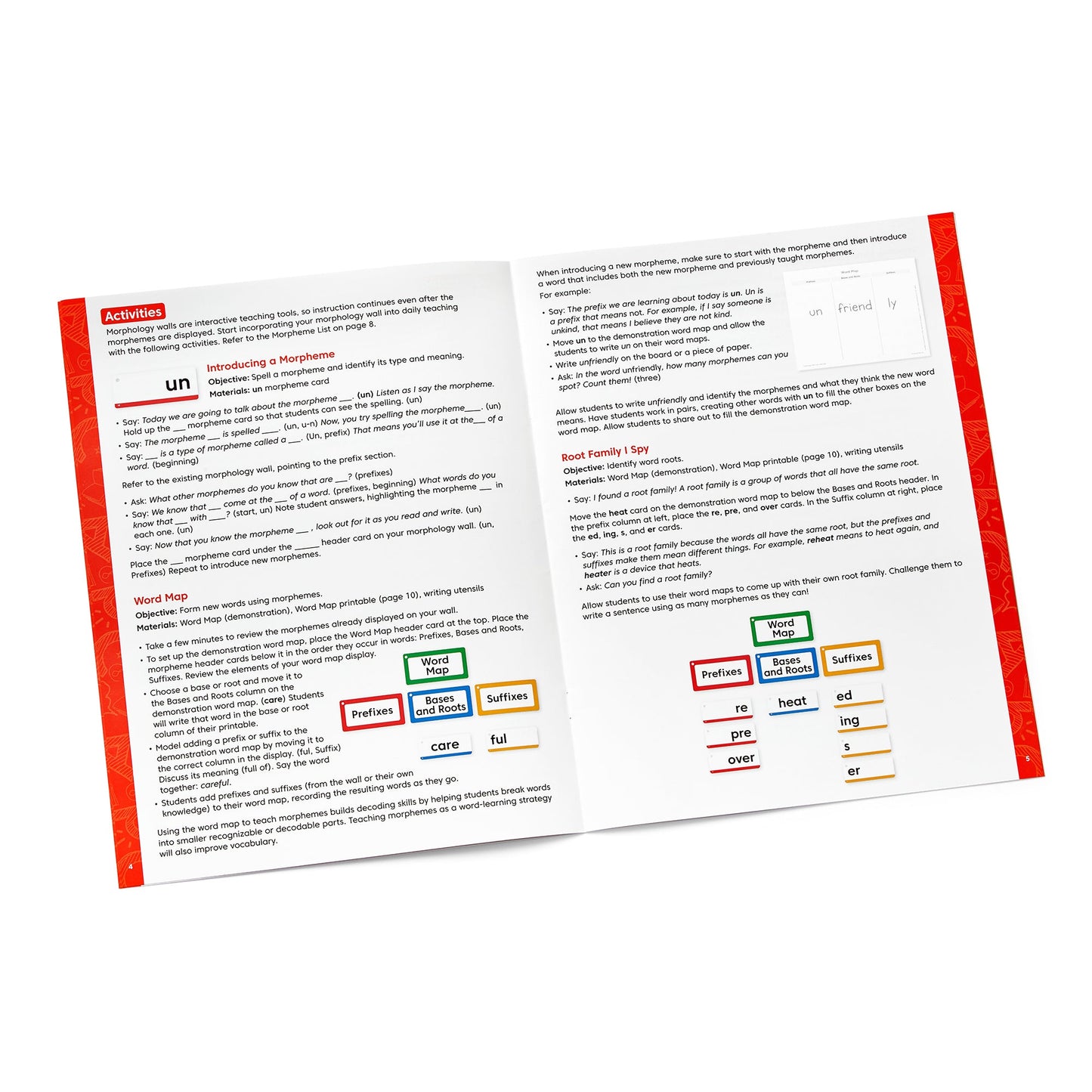 Learning Resources Morphology Wall Card Set, 215 Piece Literacy Resource for Teaching Prefixes, Suffixes, Root and Base Words, Color-Coded with Magnets and Teacher Guide, Ages 7 and Up