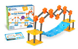 Learning Resources STEM Explorers Bridge Builders, STEM Toys for Kids Ages 5+, Build Bridges and Towers, 9 Engineering Challenges, Critical Thinking Skills, 62 Pieces, Activity Cards