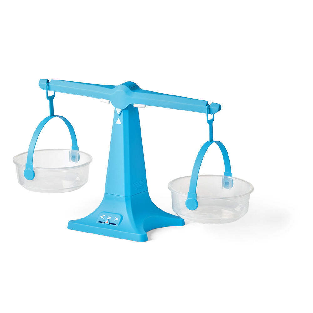 Learning Resources Nestable Pan Balance, Compact Algebra & Primary Balance Scale, Ages 3+