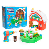 Learning Resources Design & Drill Bolt Buddies Barn, STEM Construction Toy with Kid-Safe Power Drill, Fine Motor Farm Playset for Ages 3+