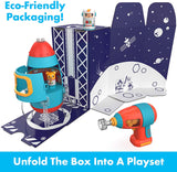 Learning Resources Design & Drill® Bolt Buddies® Rocket, Construction Toy with Kid-Safe Power Drill, Ages 3+