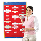 Learning Resources Organisation Station Pocket Chart, 27 Pockets for Organizing Homework, Notes, and Files, Includes Wipe-Clean Labels, Wall-Mountable, Classroom or Office Use