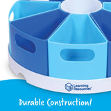 Learning Resources Create-a-Space Storage Centre, Desk Organiser with 8 Removable Containers, Classroom, Home, or Office Supplies Storage, 30cm Diameter Tray, Ages 3+