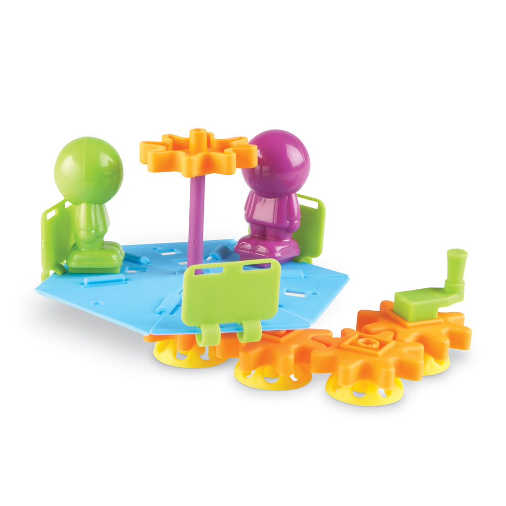 Learning Resources Playground Engineering & Design STEM Set, 104 Pieces, Hands-On STEM Toys for Kids, Includes Challenge Cards and Multilingual Activity Guide, Ages 5+