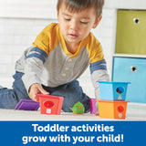 Learning Resources Peek-a-Bird Learning Buddies, Educational Toddler Toy with 5 Bird Finger Puppets and Numbered Bird Houses, Teaches Colors, Counting, Emotions, and Fine Motor Skills, Ages 18 Months and Up