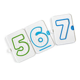 Learning Resources Sensory Number Trays, 10 Double-Sided Finger Tracing Boards for Counting and Number Formation, Made from Recycled Plastic, Ages 3 Plus