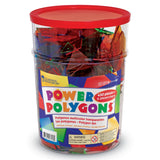 Learning Resources Educational Power Polygon Set, 450 Translucent 2-D Shapes for Geometry Learning and Classroom Activities