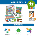 Learning Resources Skill Builders! Dinosaurs, Preschool Dinosaur Learning Set with Fossils, Puzzles, and Activity Book, Ages 4+