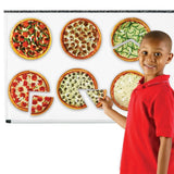 Learning Resources Magnetic Pizza Fractions, Hands-On Fraction Learning Tool, Includes Whole, Halves, Thirds, Quarters, Sixth and Eighth Fractions, Ideal for Demonstrations, Includes Activity Guide, For Ages 6+