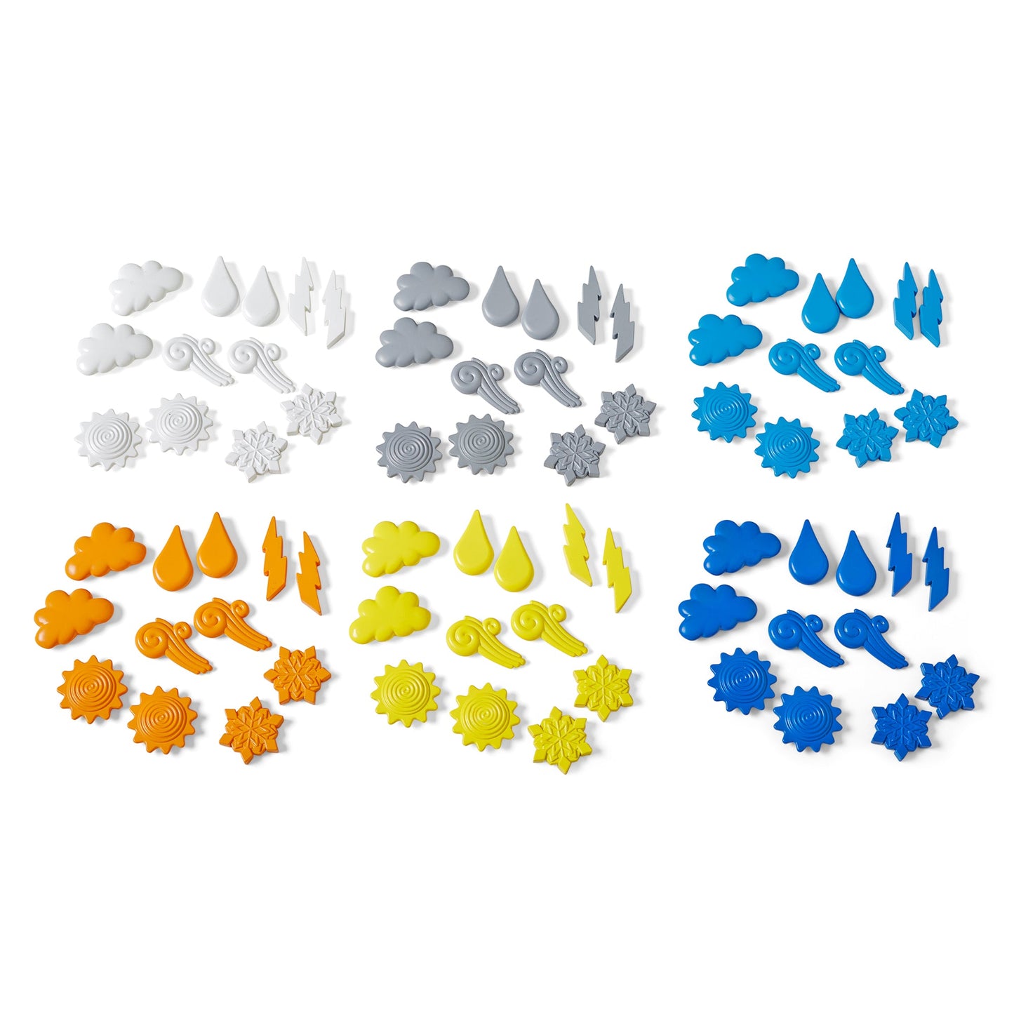 Learning Resources Explore the Weather Counters Set of 72 Recycled Maths Counters for Kids Ages 3 Plus