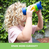 Learning Resources GeoSafari Jr. Kidnoculars, Focus-Free Binoculars for Kids with 2x Magnification, Early Exploration & STEM Learning, Ages 3+