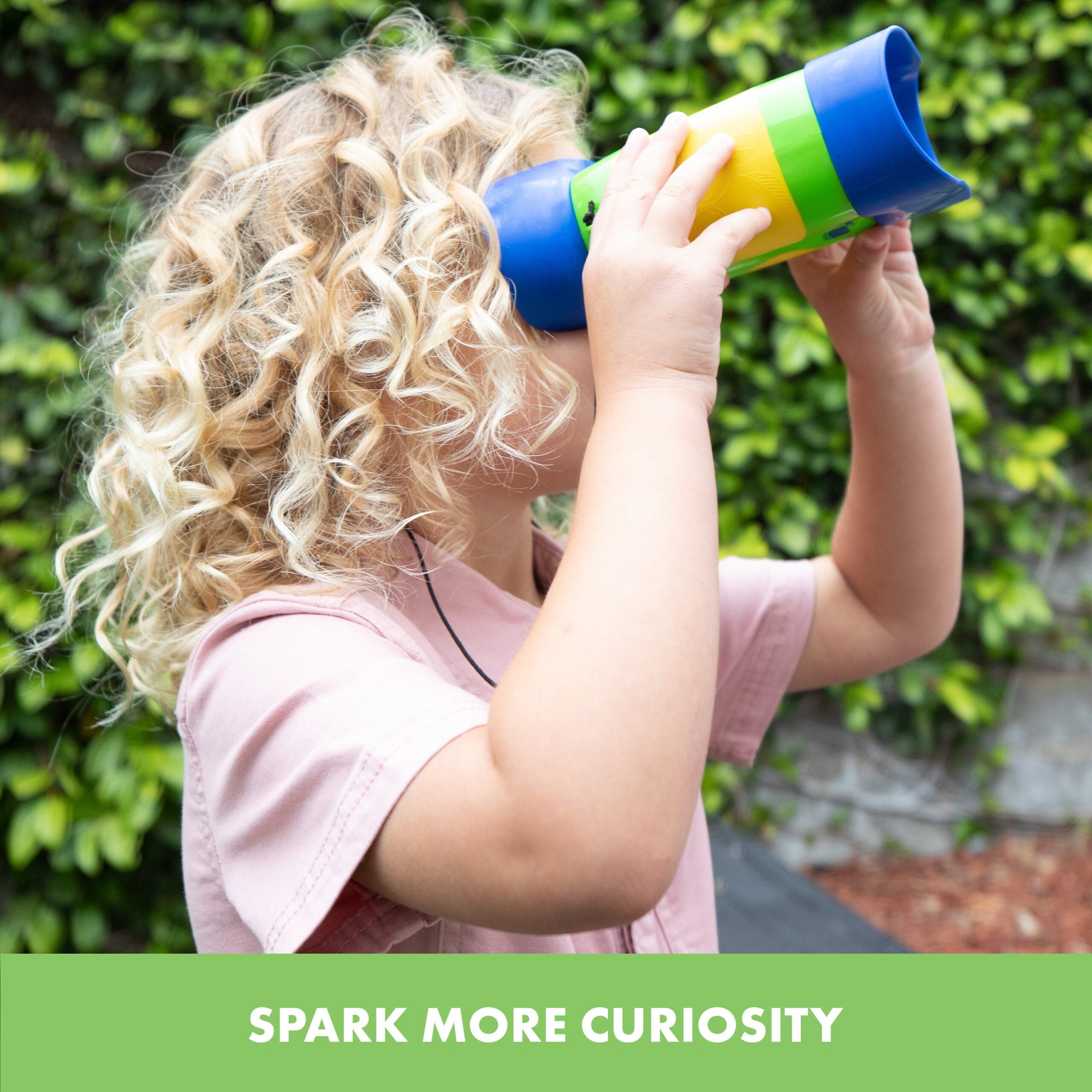 Learning Resources GeoSafari Jr. Kidnoculars, Focus-Free Binoculars for Kids with 2x Magnification, Early Exploration & STEM Learning, Ages 3+