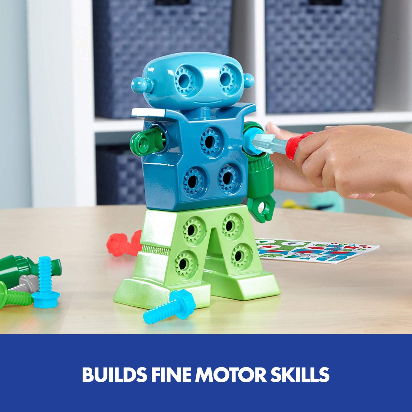 Learning Resources Design & Drill Robot, Construction Toy for Kids